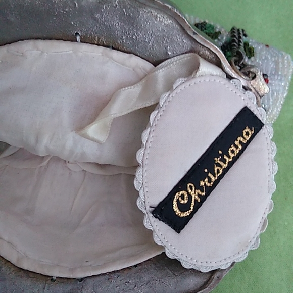TODAY ONLY Christiana,Vintage beaded bag 100% silk - Picture 8 of 15